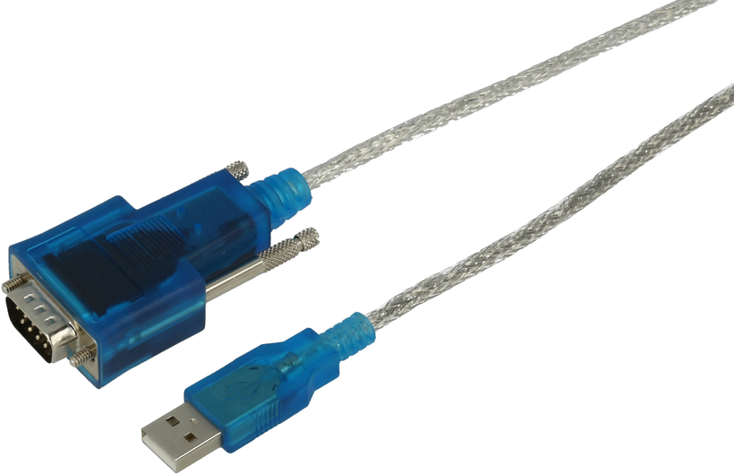 DB9 (RS232) - USB-A m/m adapter 1,7 m
