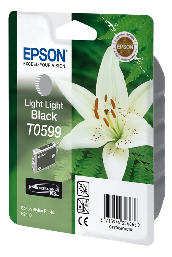 Tinteiro Epson T0599 cinzento-claro