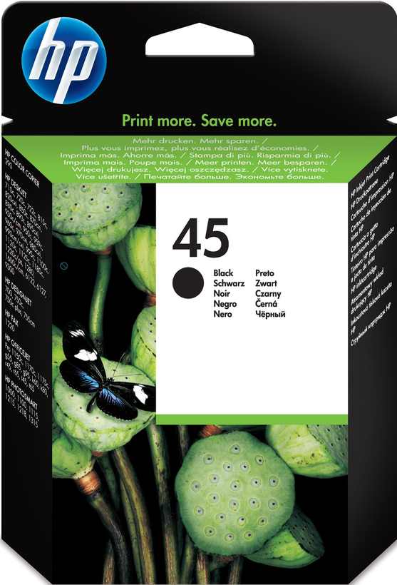 HP 45 Tinte schwarz groß