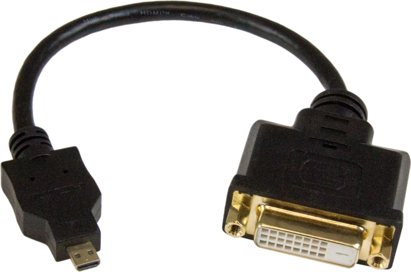 Adaptateur microHDMI D m. - DVI-D f.
