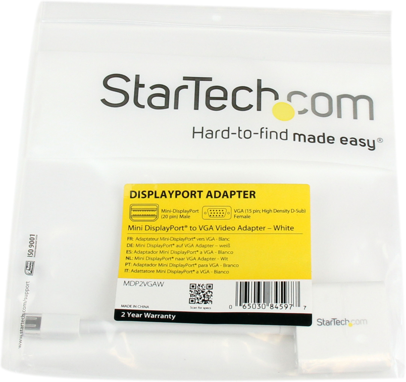 Adaptador StarTech Mini-DisplayPort -VGA