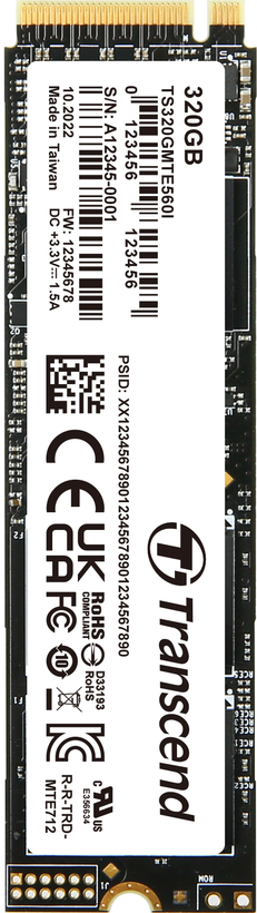 Transcend MTE560I 320 GB PCIe M.2 SSD