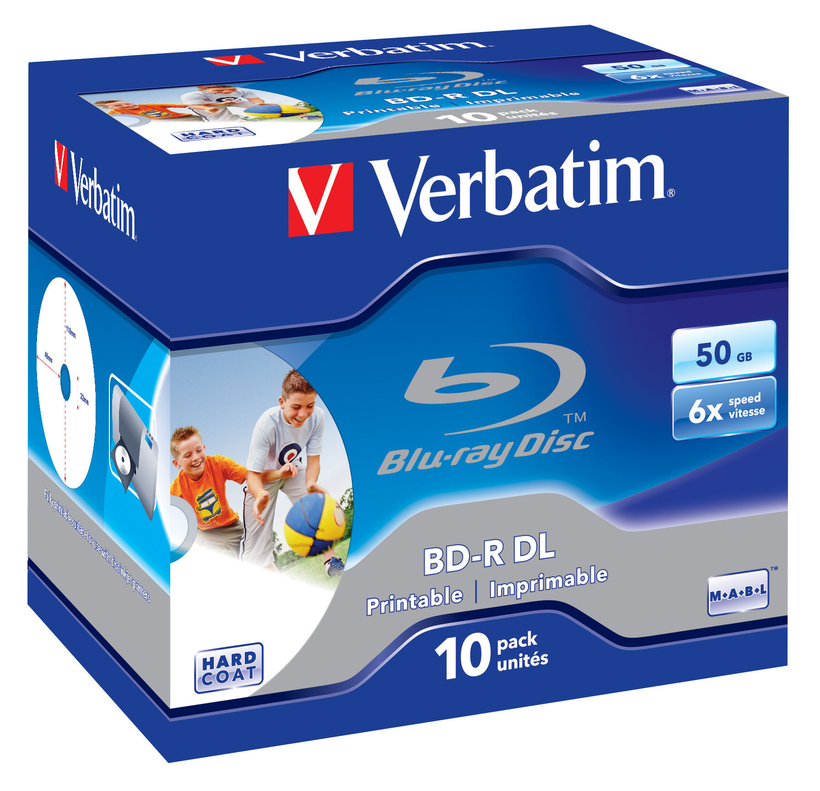 Verbatim Blu-ray BD-R 50GB 6x JC 10-pack
