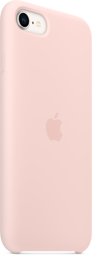 Cque silicone Apple iPhone SE rose craie