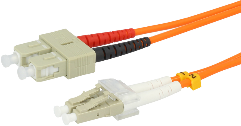 Opt. patch kabel duplex LC-SC 1m 50/125µ
