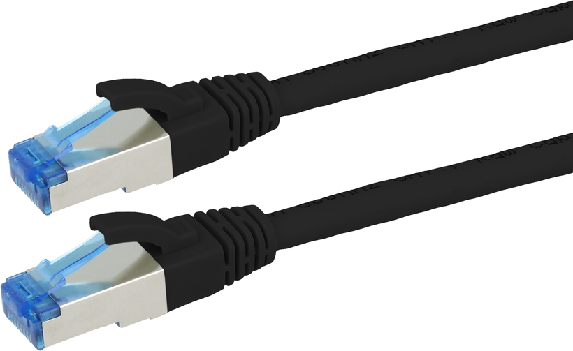 Câble patch RJ45 S/FTP Cat6a 3 m noir