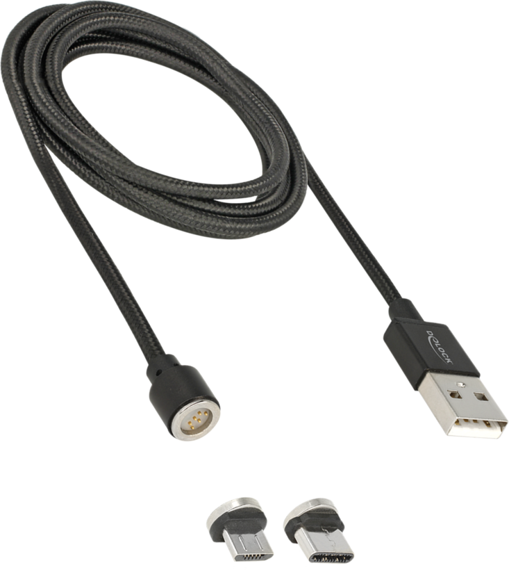 Delock USB-A - Micro-B/C Cable 1.1m
