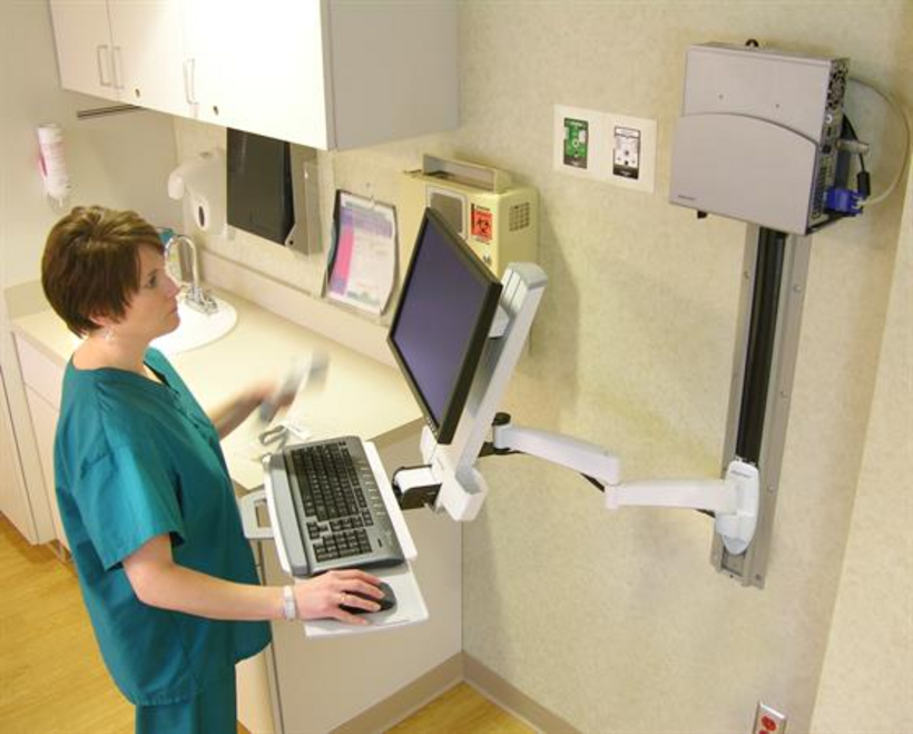 Est. trab. mural Ergotron Combo 200 blan