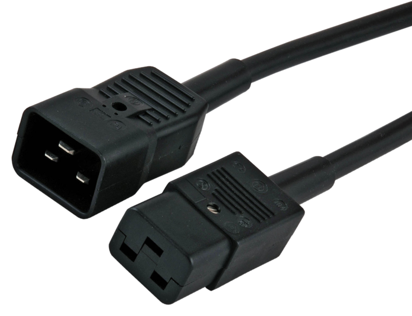 Power Cable C20/m - C19/f 2.5m Black
