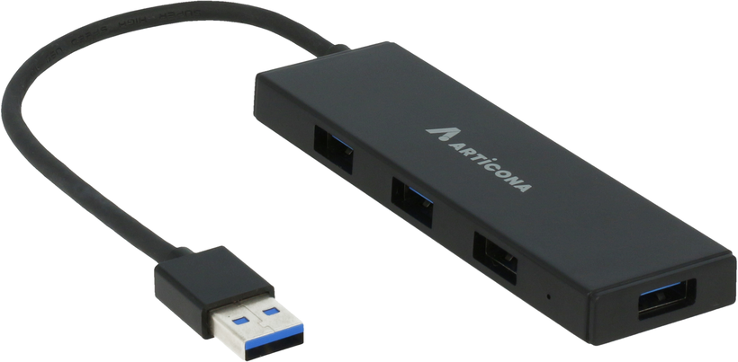 ARTICONA USB 3.0 Hub 4-port Black