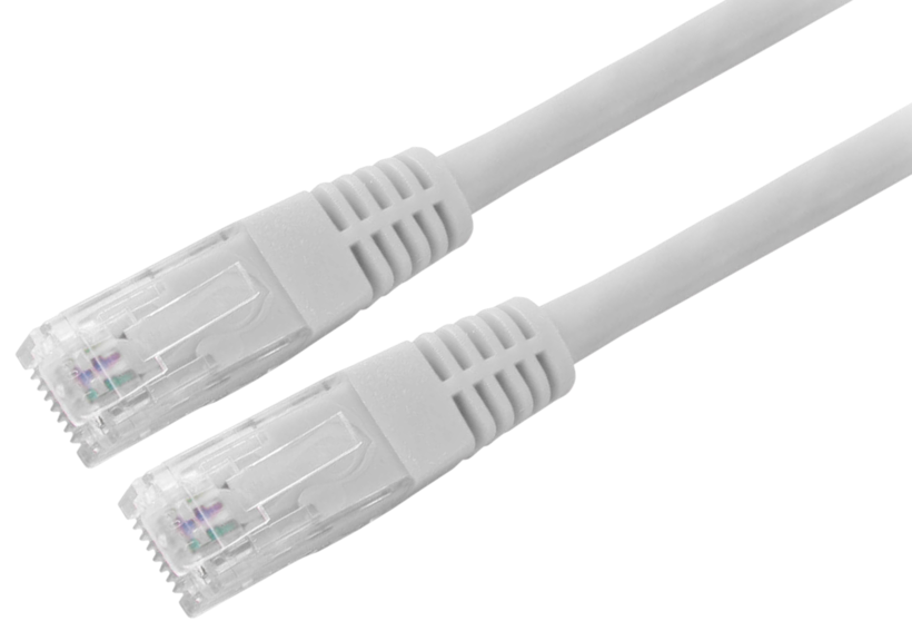 Câble patch RJ45 U/UTP Cat5e, 5 m, blanc