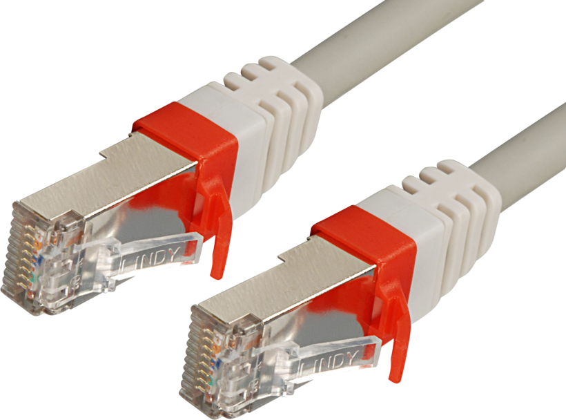 Patch Cable RJ45 S/FTP Cat6a 15m Grey