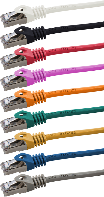 Patch Cable RJ45 SF/UTP Cat5e 15m Red