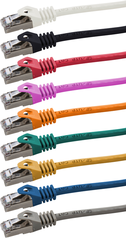 Patch Cable RJ45 SF/UTP Cat5e 1.5m Red