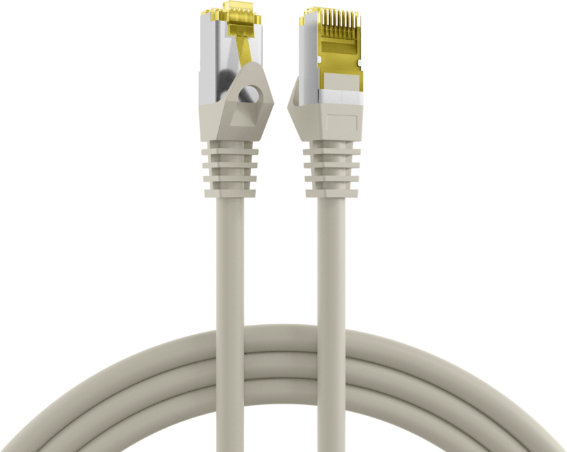 Patch Cable RJ45 S/FTP Cat6a 1m Grey