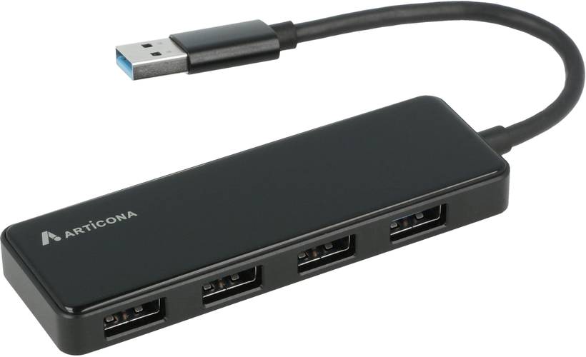 ARTICONA USB 3.0 Hub 4-port Black
