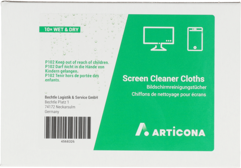 ARTICONA Screen Cleaner Cloth 10 pcs.