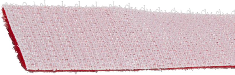 Rouleau serre-câble scratch 7620mm rouge