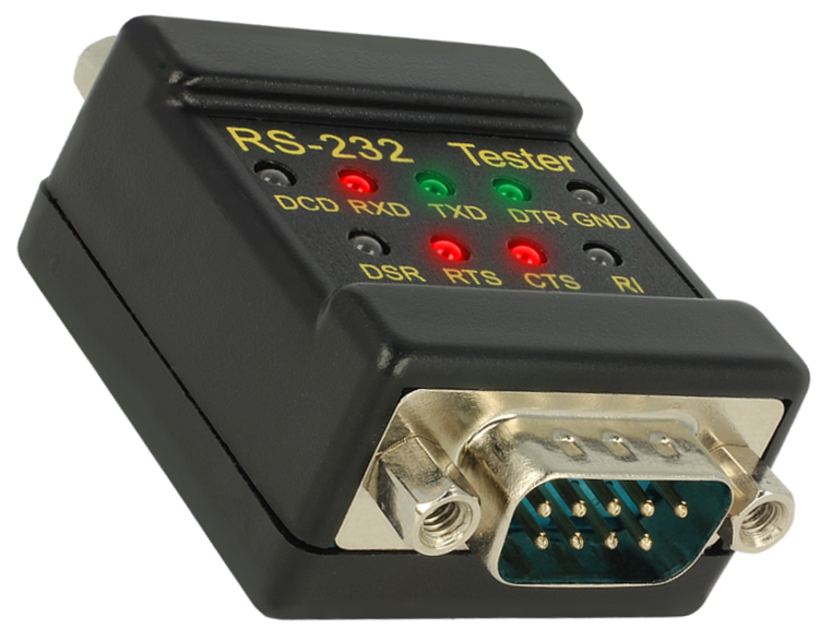 Testeur pour RS232 DB9 m. - DB9 f.
