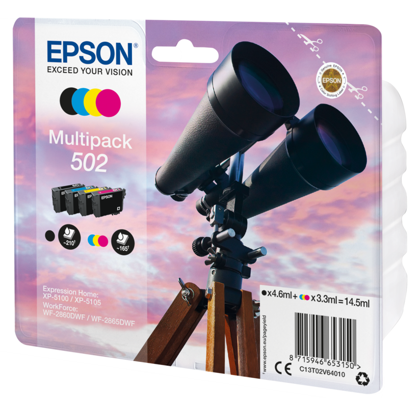 Encre Epson 502, multipack
