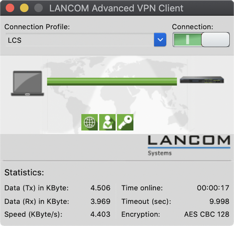 LANCOM Advanced VPN Client macOS 10x