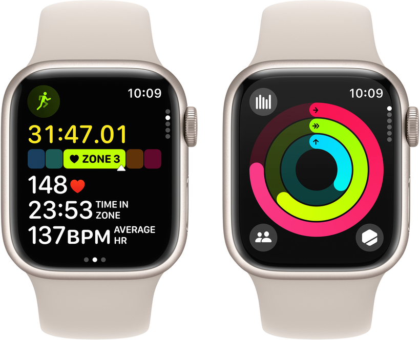 Apple Watch S9 GPS 41mm Alu Starlight
