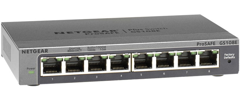 Switch Netgear ProSAFE Plus GS108E