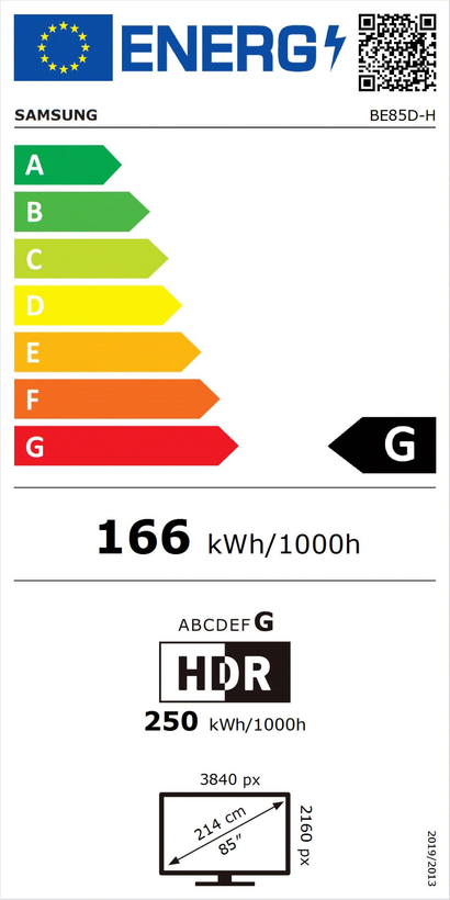 Samsung BE85D-H Business TV