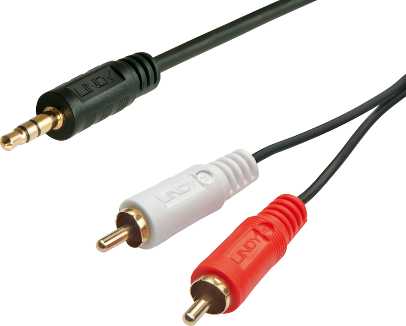 Cable 3.5mm Jack/m - 2x RCA/m 10m