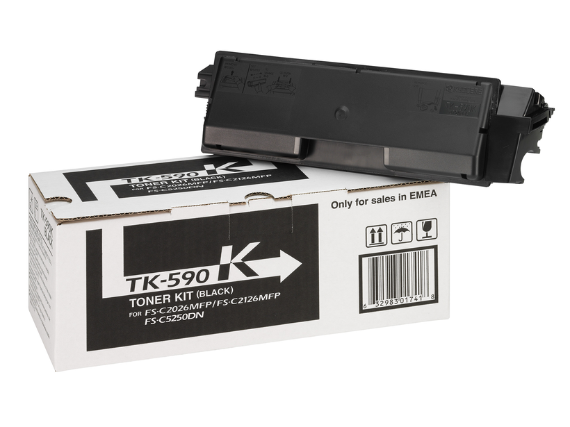 Kit toner Kyocera TK-590K, noir