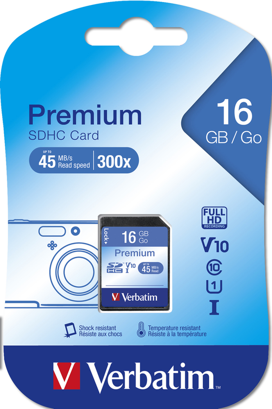 Verbatim Premium SDHC Card 16GB