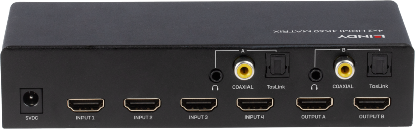 LINDY Matrix Switch 4x2 HDMI