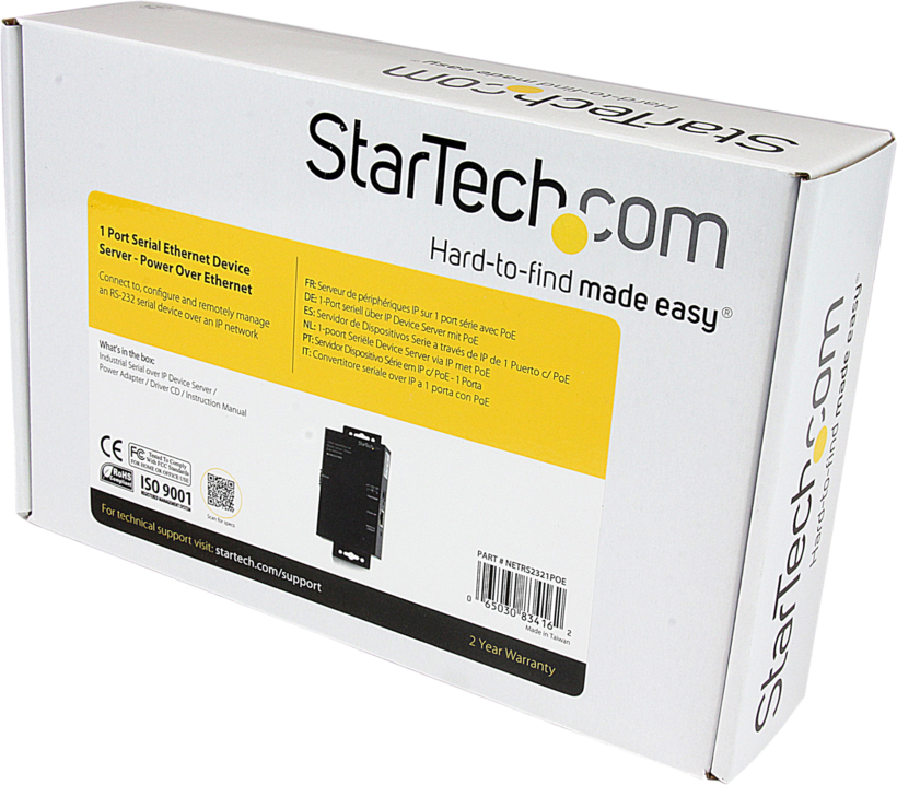 StarTech 1Port Seriell PoE Device Serwer