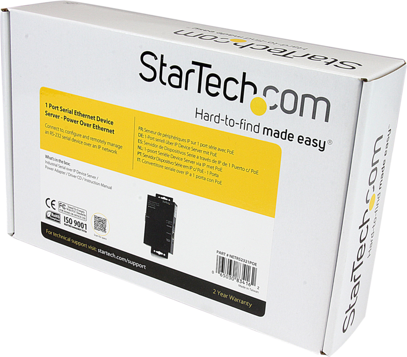 StarTech 1Port Seriell PoE Device Serwer