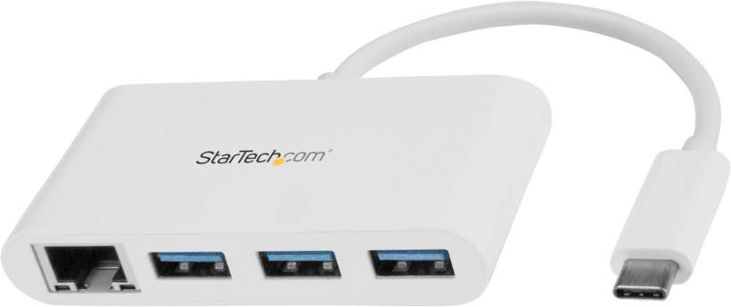 Hub USB3.0 StarTech 3 puert.+Gb Ethernet