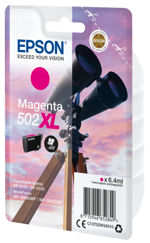 Tinta Epson 502 XL, magenta