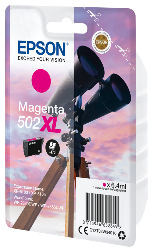 Encre Epson 502 XL, magenta