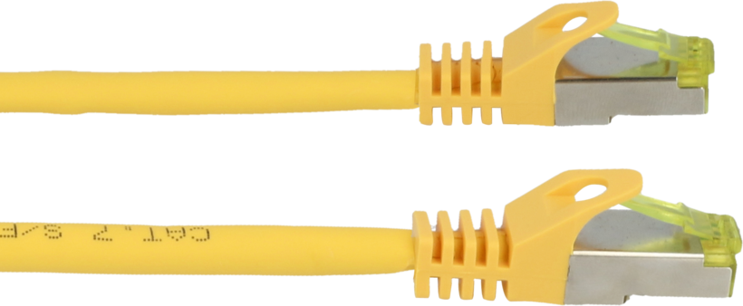Câble patch RJ45 S/FTP Cat6a 0,25m jaune