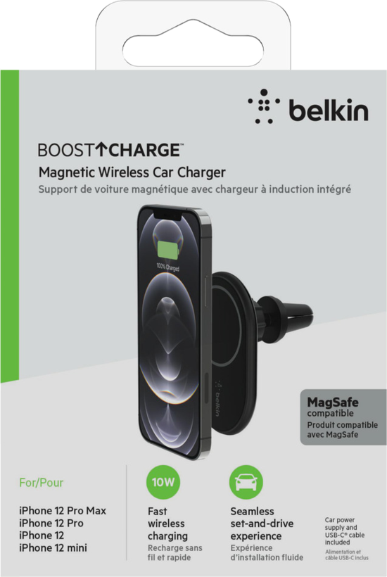 Soporte coche Belkin iPhone 12/13 imán