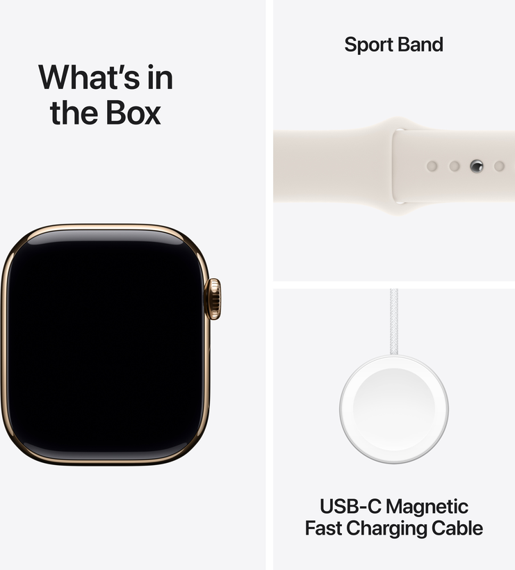 Apple Watch S10 LTE 42mm Titanium gold