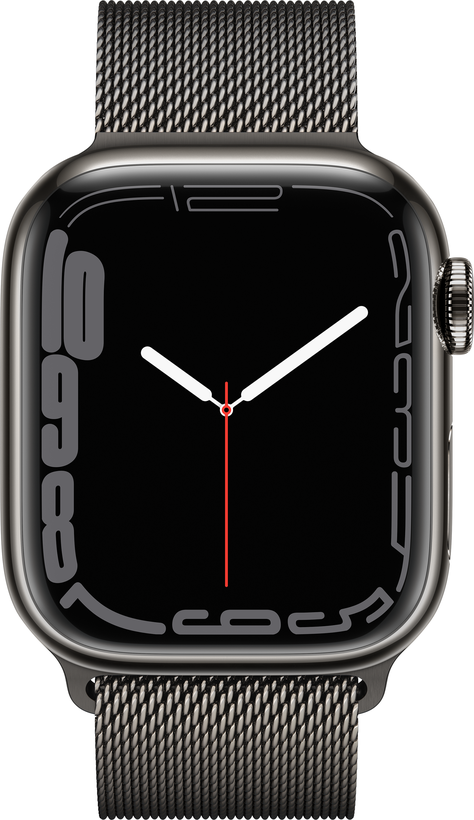 Apple Watch S7 GPS+LTE 41mm Stahl grau