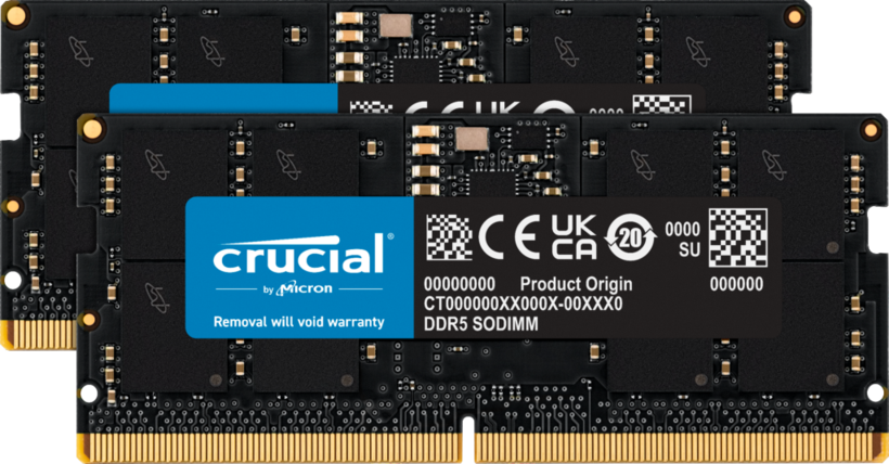 Crucial 64GB (2x32GB) DDR5 5200MHz Kit