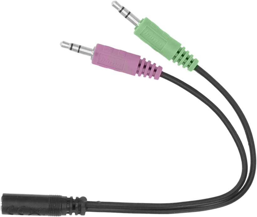 Adaptateur 4br. jack f.-2x jack m. 3,5mm