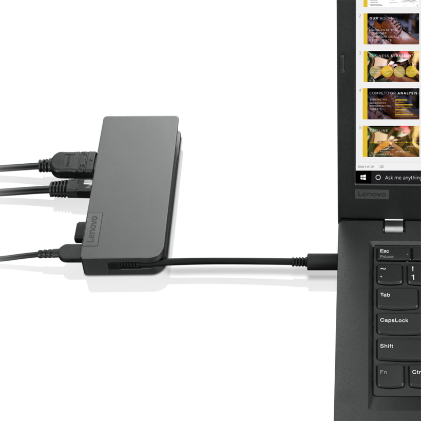 Cestovní Hub Lenovo Powered USB C