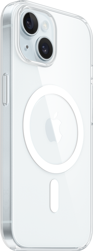 Coque Apple iPhone 15 Plus, transparente