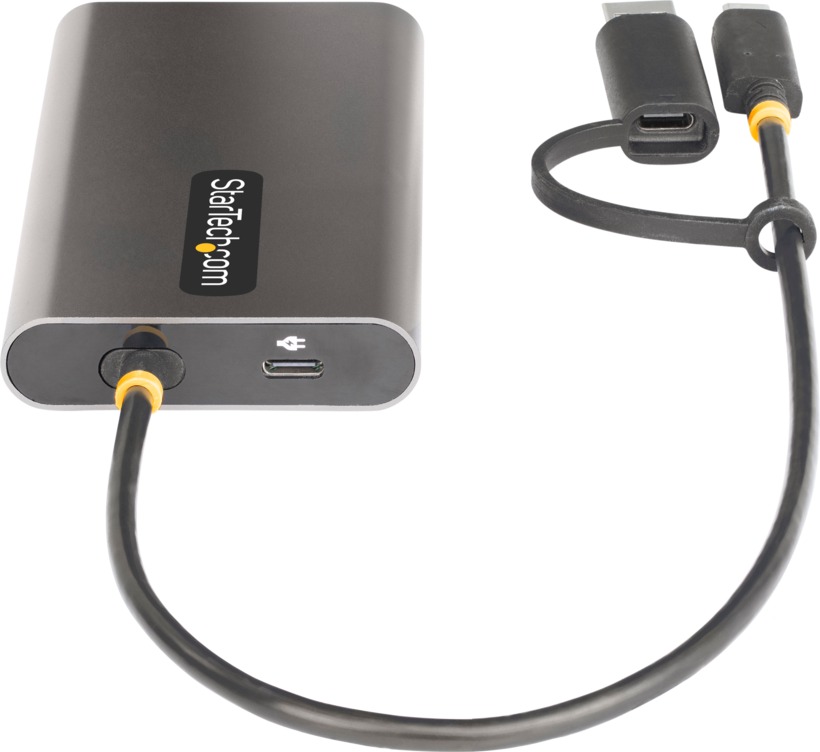 Adaptador USB tipo A/C m. - 2x HDMI h.