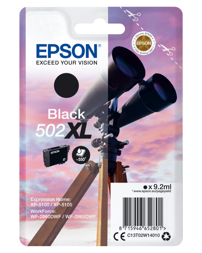 Encre Epson 502 XL, noir