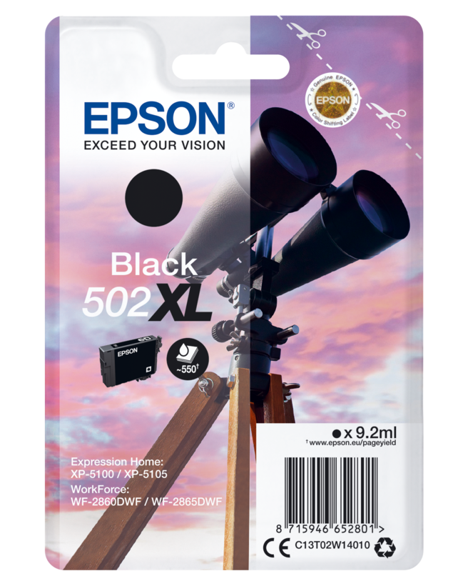Encre Epson 502 XL, noir