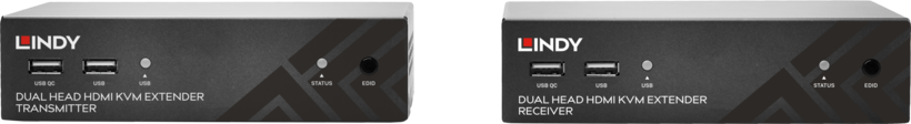 LINDY 2xHDMI & IR Cat6 KVM Extender 100m
