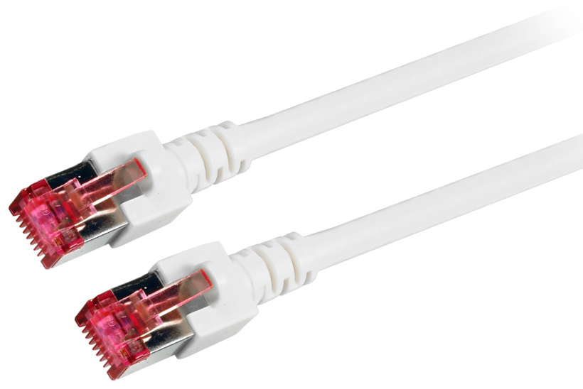 Câble patch RJ45 S/FTP Cat6 20 m blanc